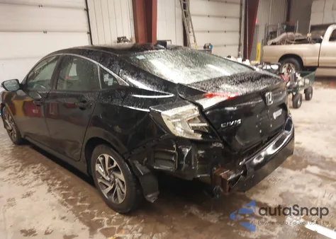 2018 Honda Civic Ex from USA, damaged, VIN 2HGFC2F74JH537907